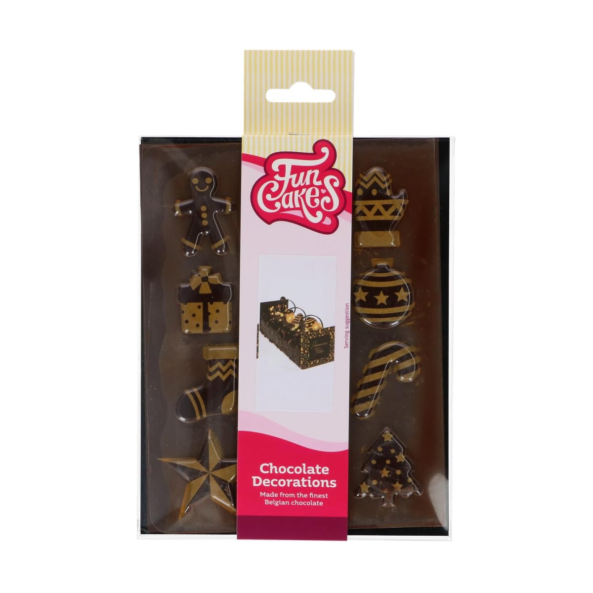 funcakes-chocolate-decorations-schokofiguren-gold-christmas-12-st-ck image 1