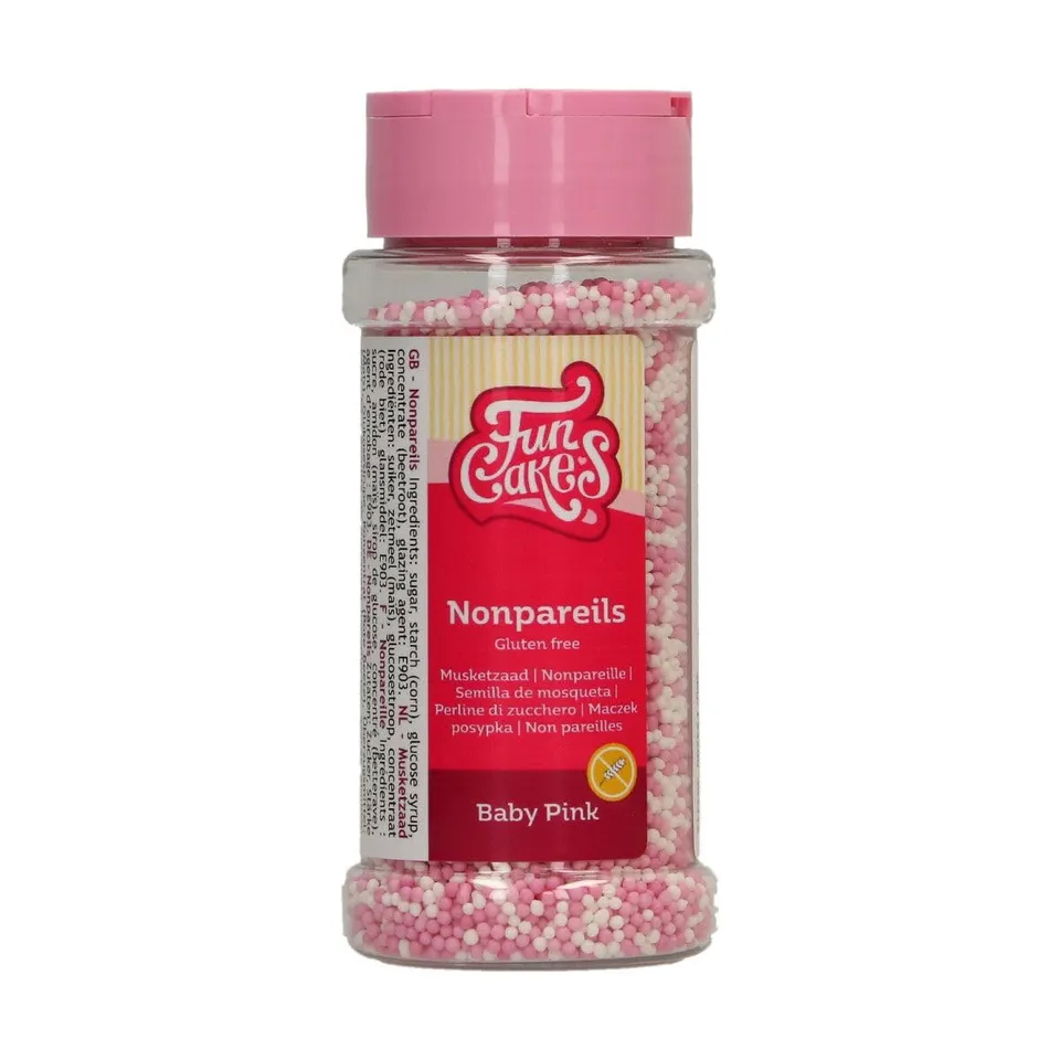funcakes-nonpareils-zuckerstreusel-glutenfrei-baby-pink-mix-80-g image 1