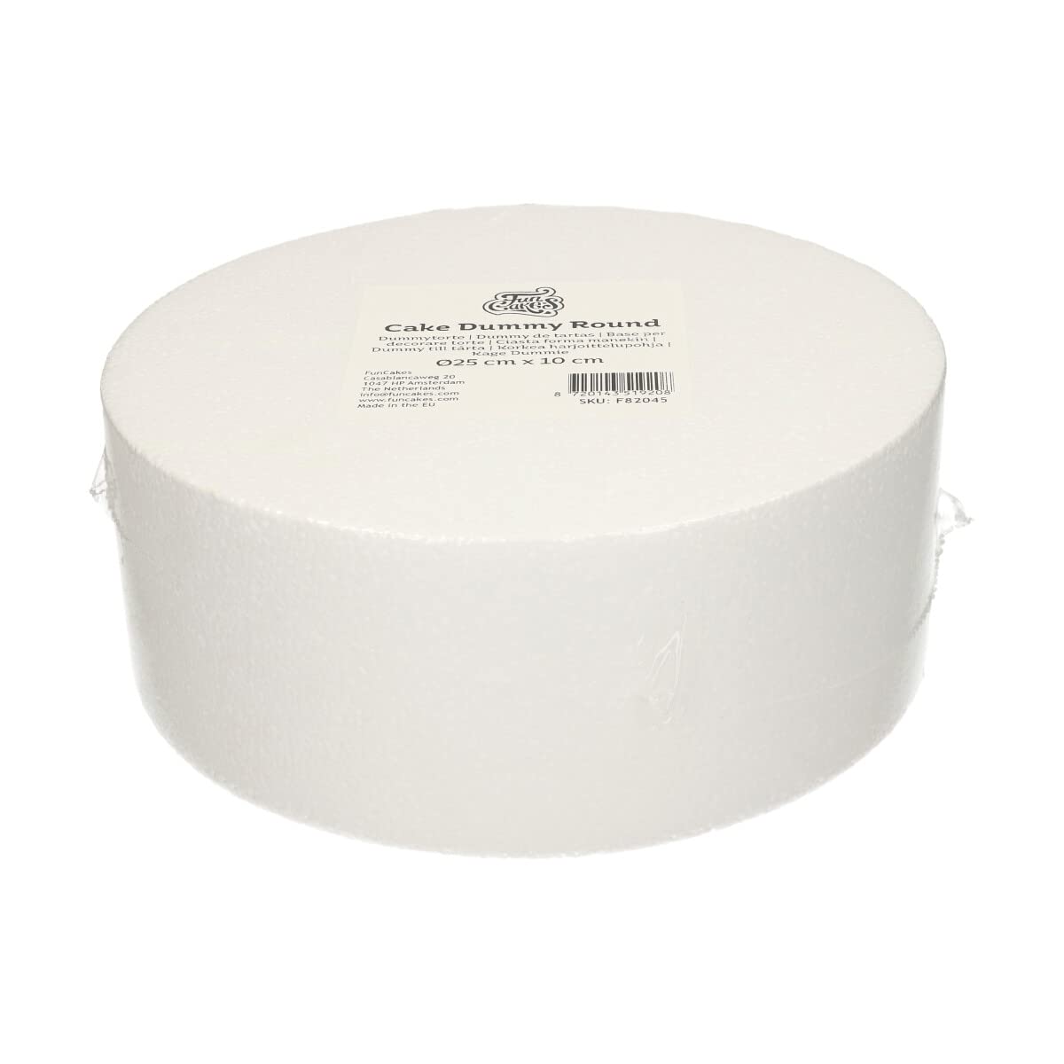 funcakes-cake-dummy-rund-25-cm-x-10-cm-wei image 1