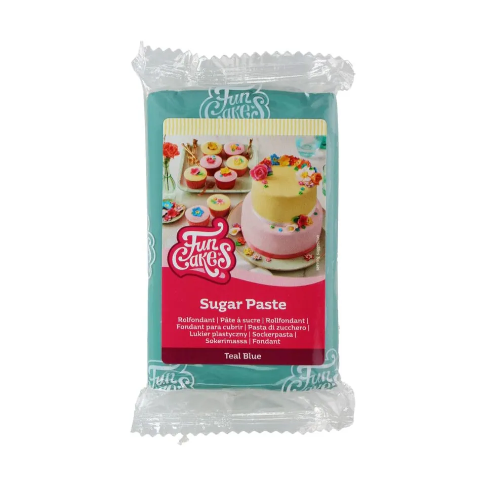 funcakes-rollfondant-sugar-paste-teal-blue-250-g image 1
