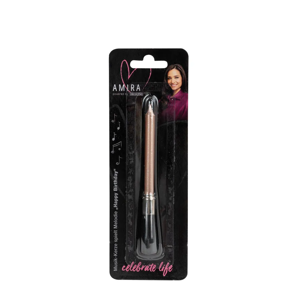 decocino-amira-musikkerze-happy-birthday-rosegold-kuchenkerze-mit-melodie image 1