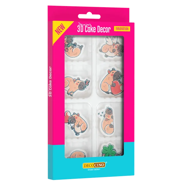 decocino-3d-cake-decor-capybara-8-st-ck-zuckerfiguren image 1