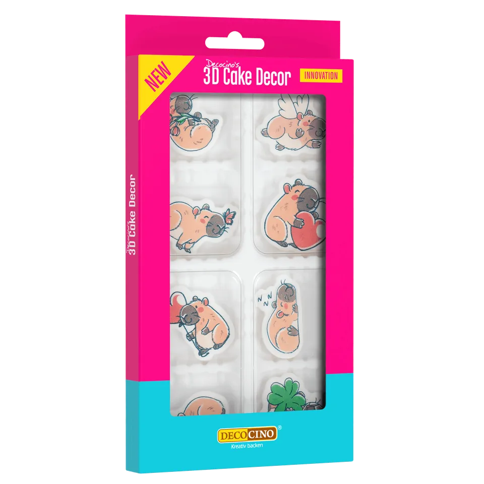 decocino-3d-cake-decor-capybara-8-st-ck-zuckerfiguren image 1