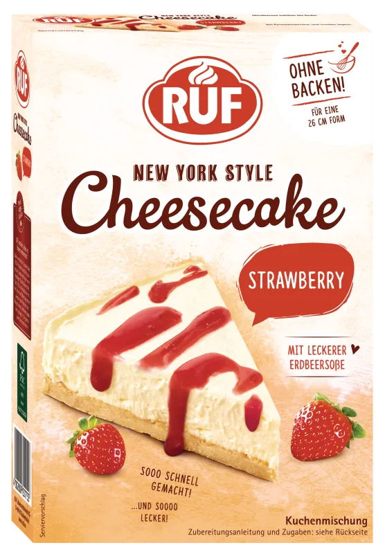 ruf-new-york-style-cheesecake-strawberry-backmischung-ohne-backen image 1