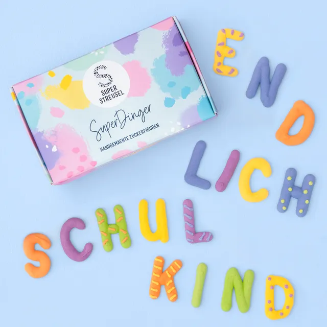 super-streusel-superdinger-endlichschulkind-zuckerfiguren image 1