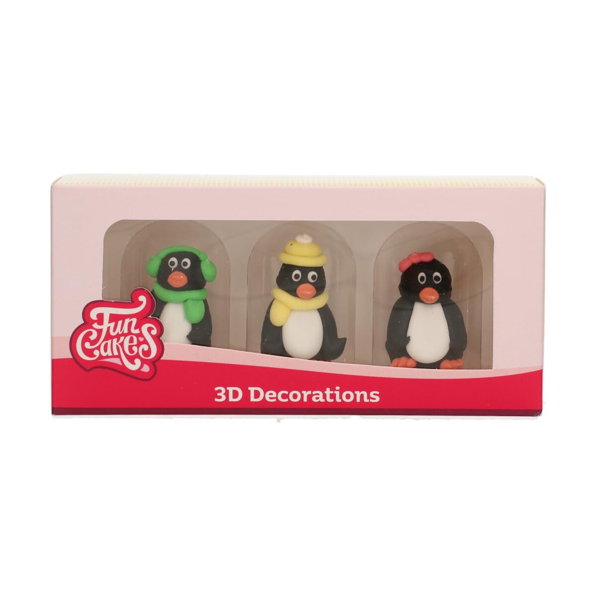 funcakes-sugar-decorations-zuckerfiguren-3d-penguin-3-st-ck image 2