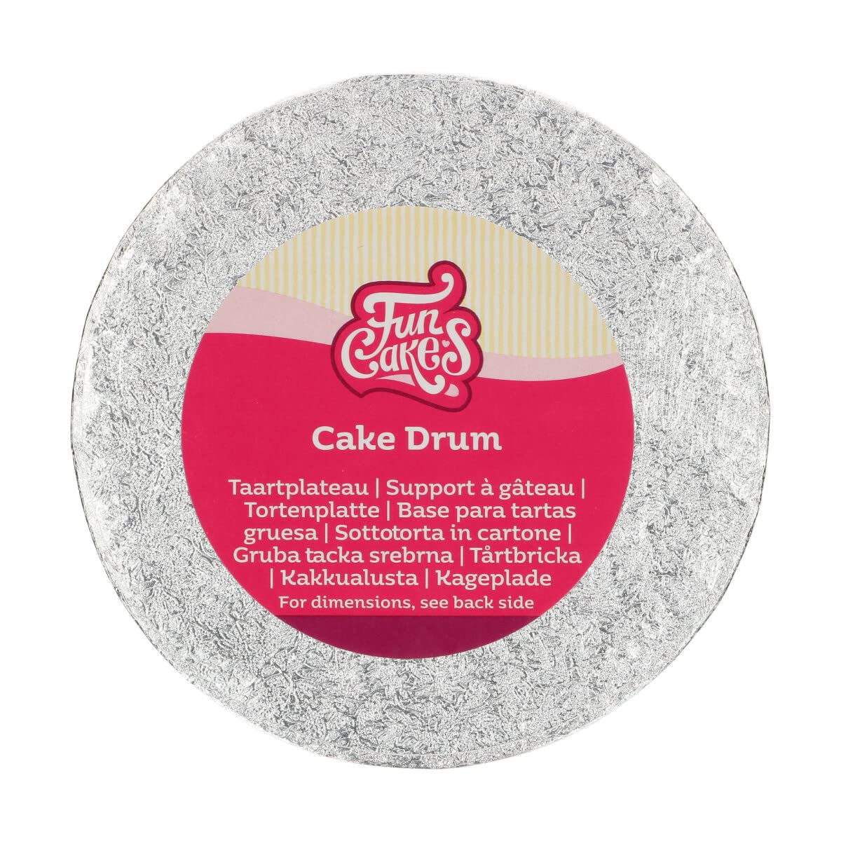 funcakes-kitchen-cake-board-rund-silber-gold-35-cm image 1