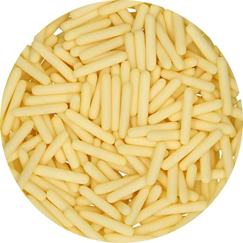 funcakes-matte-sugar-rods-xl-gelb-70-g-lange-kuchenstreusel image 4