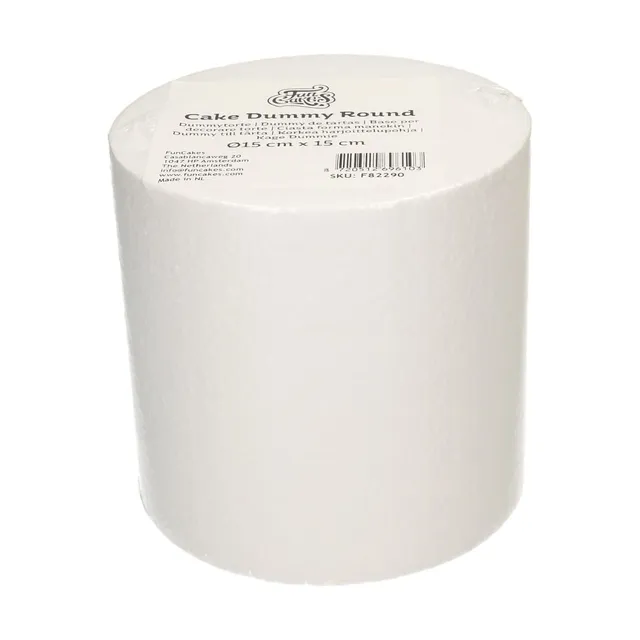 funcakes-cake-dummy-round-styropor-torte-rund-15-cm image 1