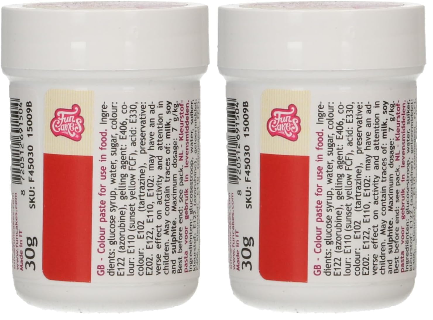 funcakes-food-colour-paste-lebensmittelfarbpaste-christmas-red-30-g image 4