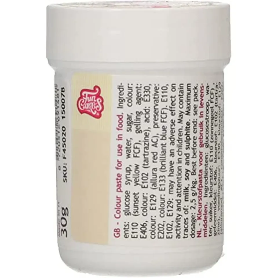 funcakes-food-colour-paste-lebensmittelfarbpaste-ivory-30-g image 1