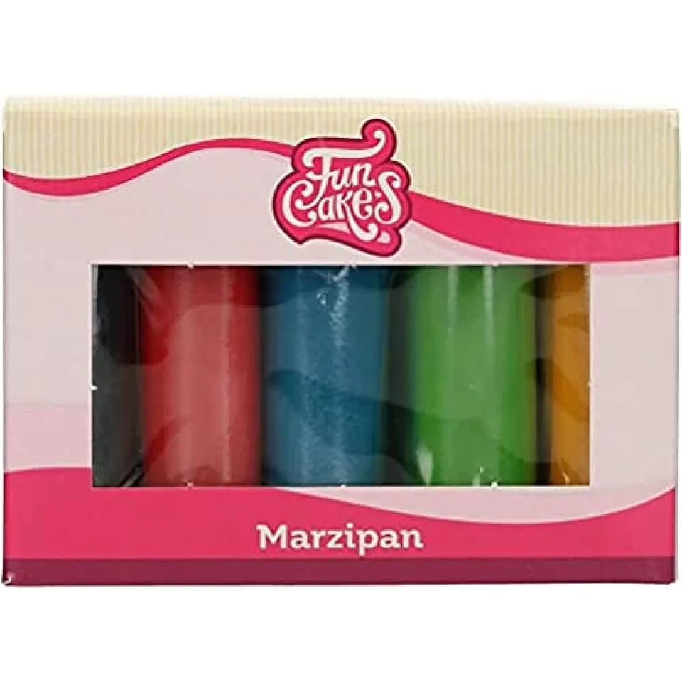 funcakes-marzipan-essential-colours-mandelmasse-5-x-100-g image 1