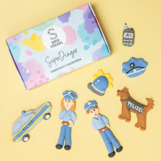 super-streusel-superdinger-polizei-zuckerfiguren-set image 1