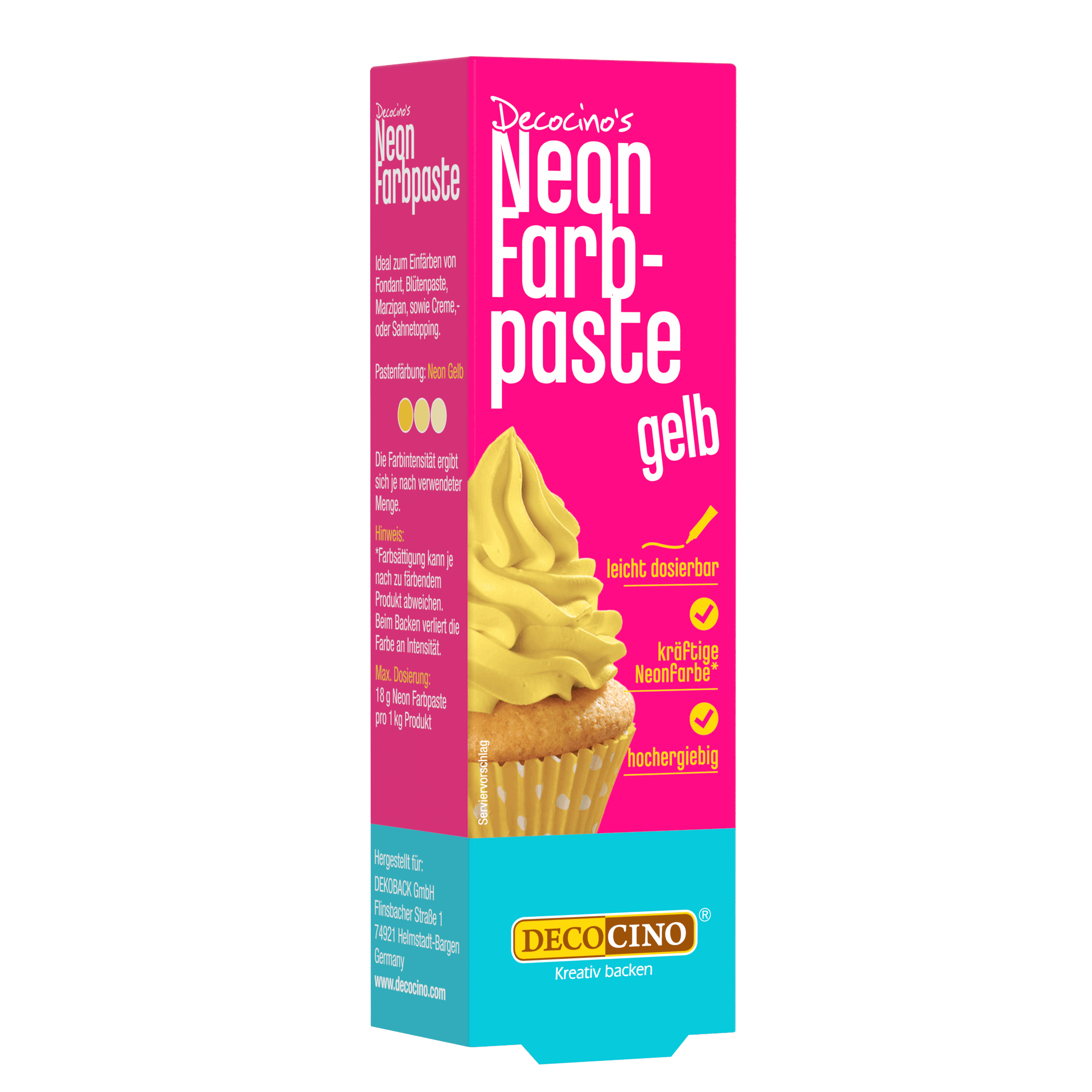 decocino-neon-farbpaste-gelb-lebensmittelfarbe-25g image 1