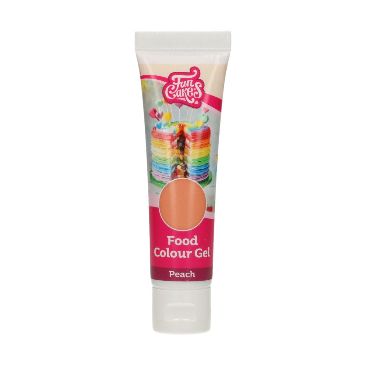 funcakes-food-colour-gel-peach-lebensmittelfarbe-30-g image 1