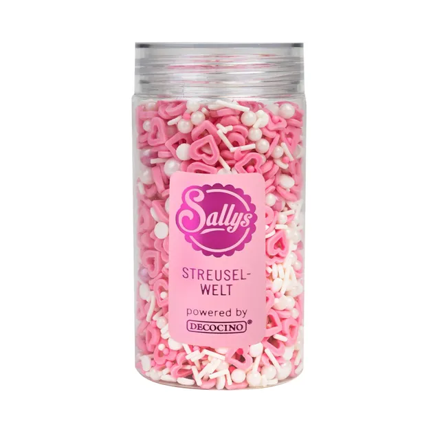 decocino-zuckerstreusel-romantic-mix-by-sally-130-g-herzstreusel image 1