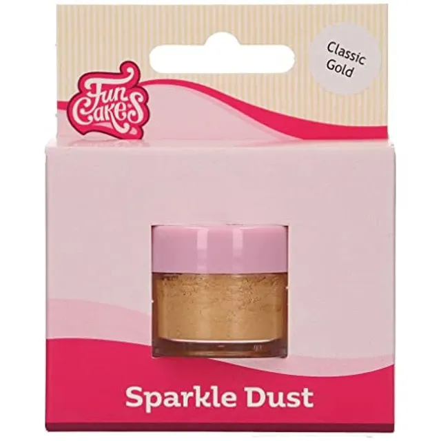 funcakes-sparkle-dust-classic-gold-lebensmittelfarbpulver image 1