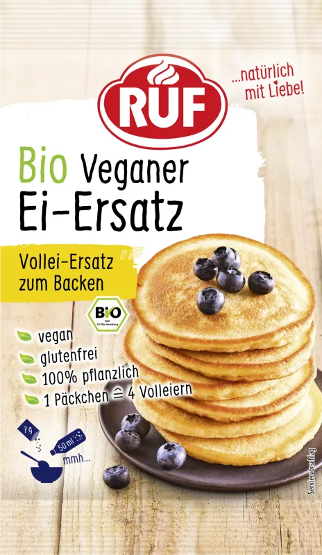 ruf-bio-veganer-ei-ersatz-vollei-bio-ei-ersatz-pulver-zum-backen-kochen image 1
