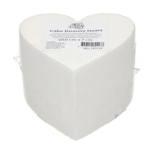 funcakes-cake-dummy-herz-styropor-torte-10-cm-2-st-ck image 1