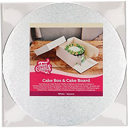 funcakes-cake-box-board-set-kuchenbox-25x25x15-cm-mit-cakeboard image 2