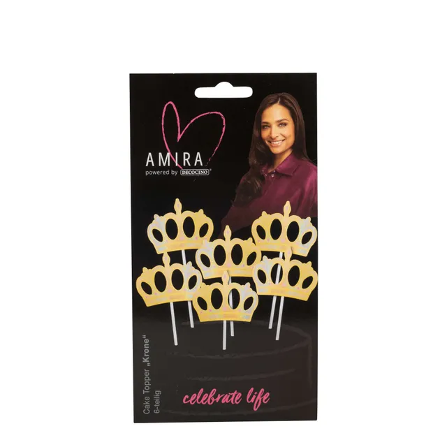 decocino-cake-topper-krone-6-tlg-by-amira-glitzer-tortendeko image 1