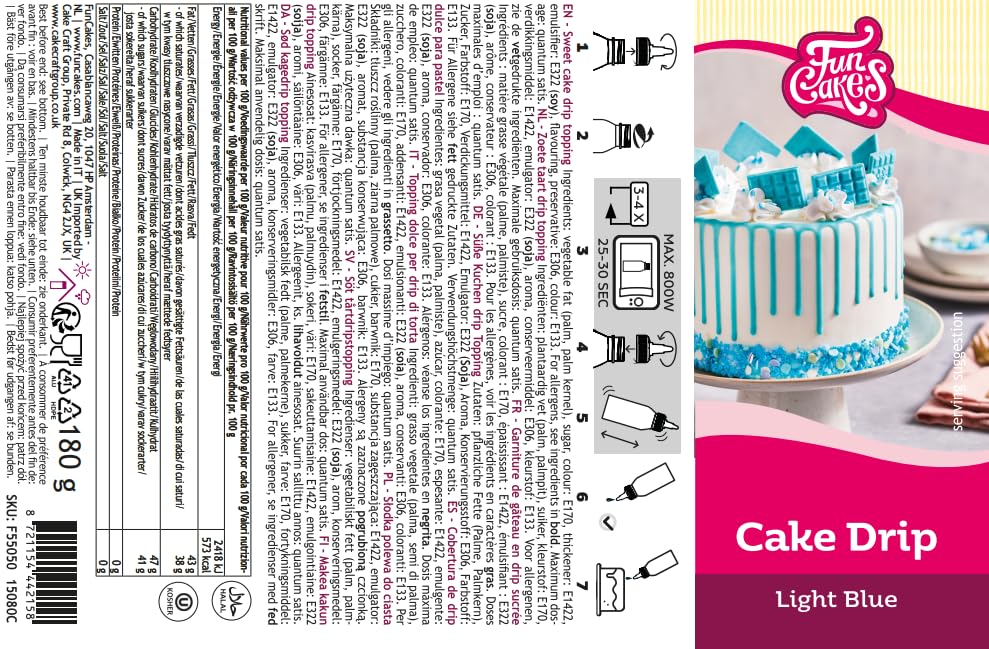 funcakes-cake-drip-zuckerglasur-light-blue-hellblau-180-g image 4