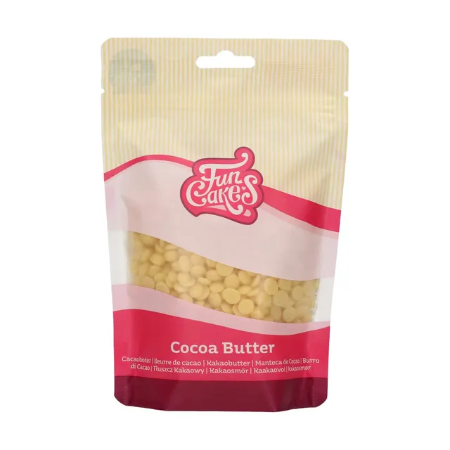 funcakes-kakaobuttertropfen-200-g-100-vegane-kakaobutter-drops image 1