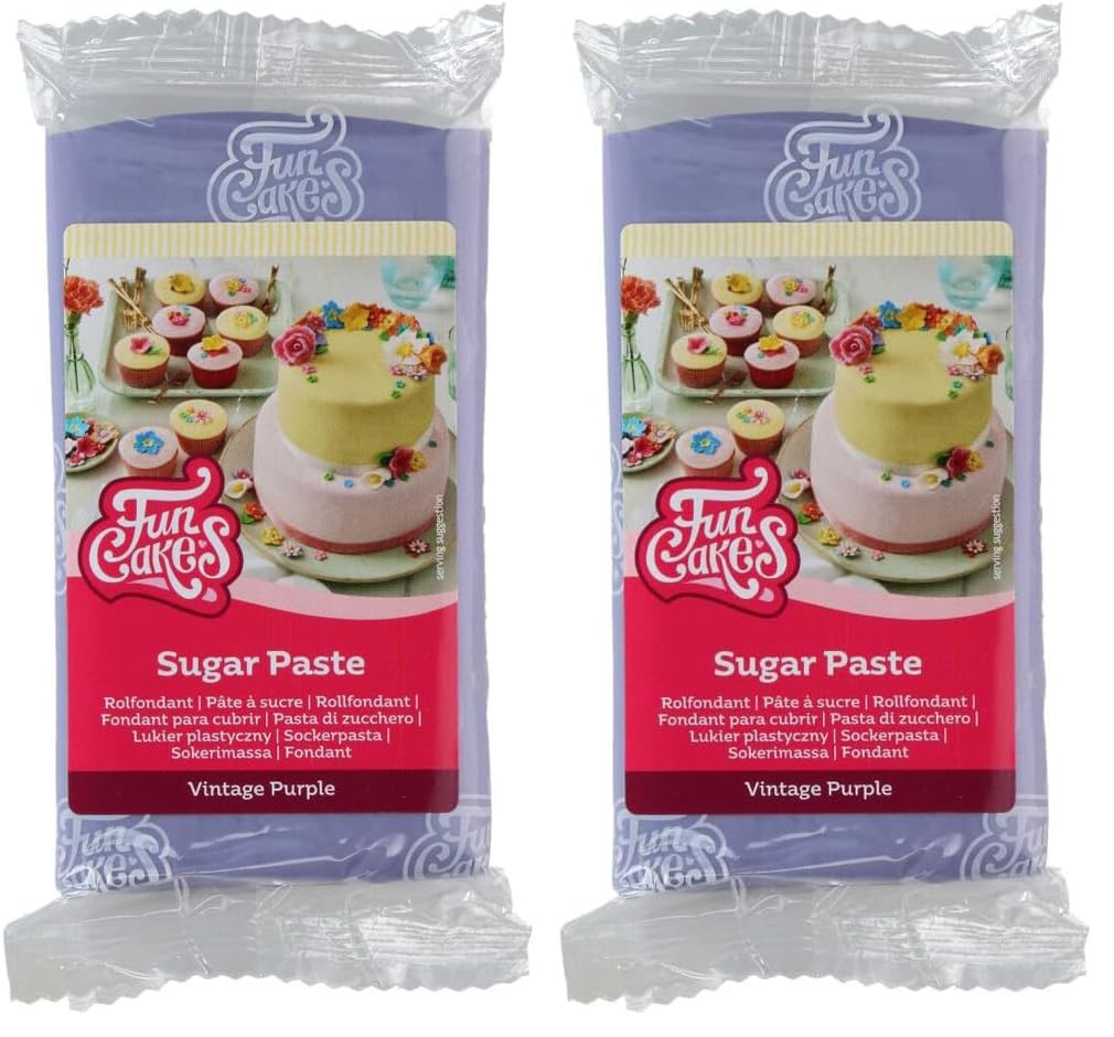funcakes-sugar-paste-rollfondant-vintage-violet-250-g image 7