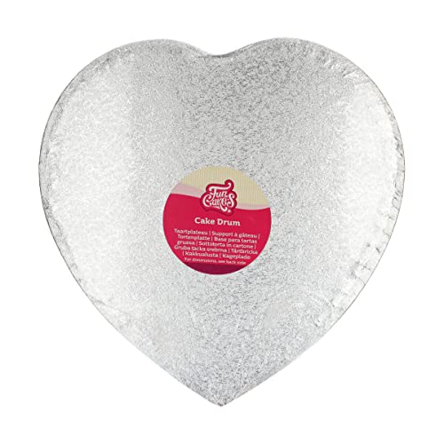 funcakes-cake-drum-herz-silber-27-5-cm-stabile-tortenunterlage-12-mm image 4