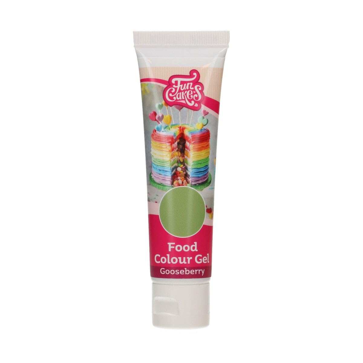 funcakes-food-colour-gel-stachelbeere-lebensmittelfarbe-gel-30-g image 1
