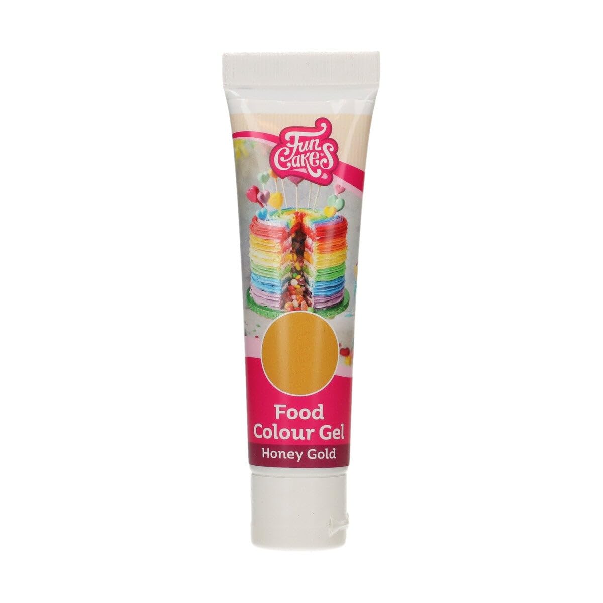 funcakes-food-colour-gel-lebensmittelfarbe-honeygold-30-g image 1