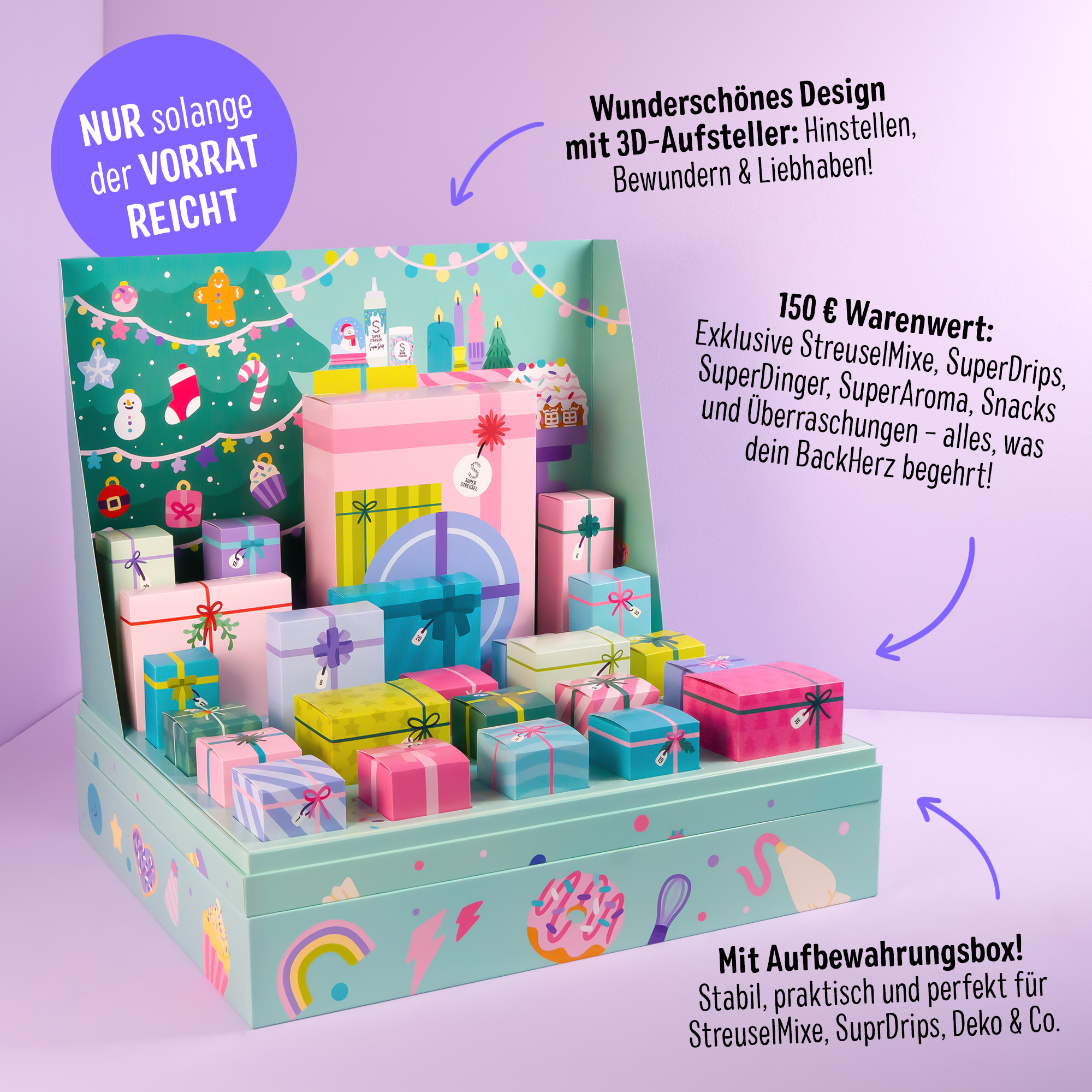 super-streusel-adventskalender-2026-deluxe-backkalender-24-t-rchen image 2