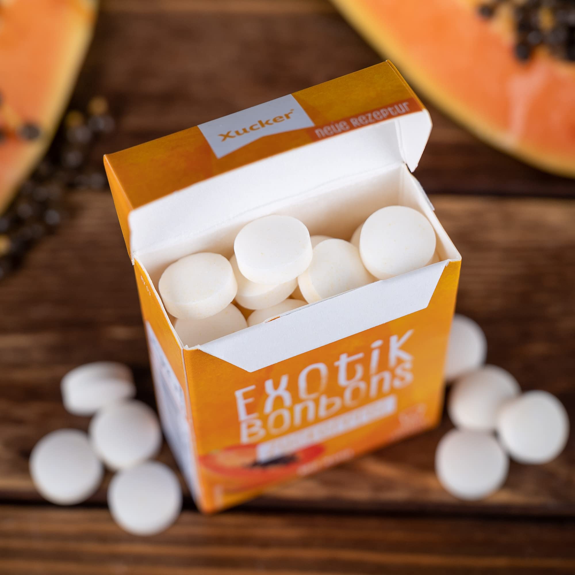 xucker-xylit-bonbons-exotik-zuckerfrei-zahnpflegebonbons-50-g image 3