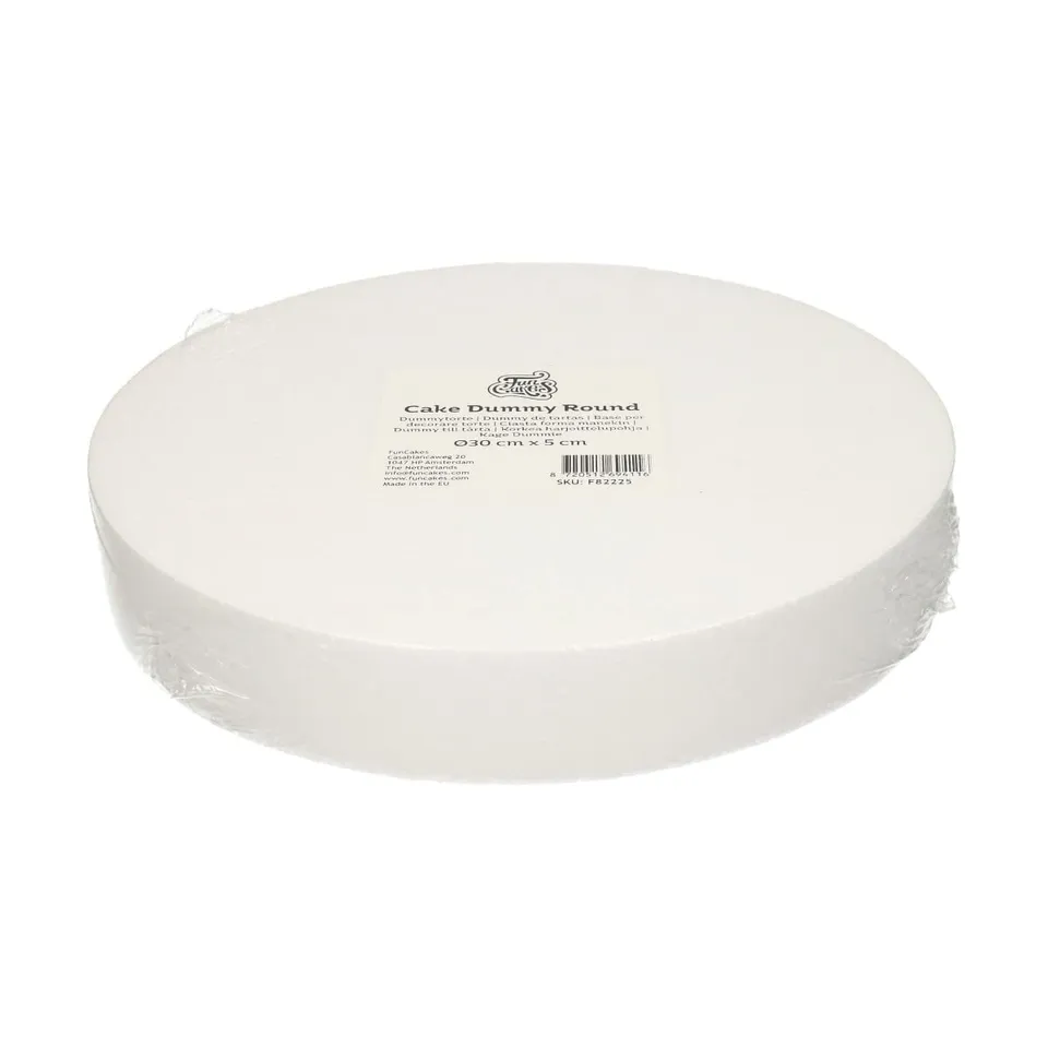 funcakes-cake-dummy-rund-30-cm-x-5-cm-wei image 1