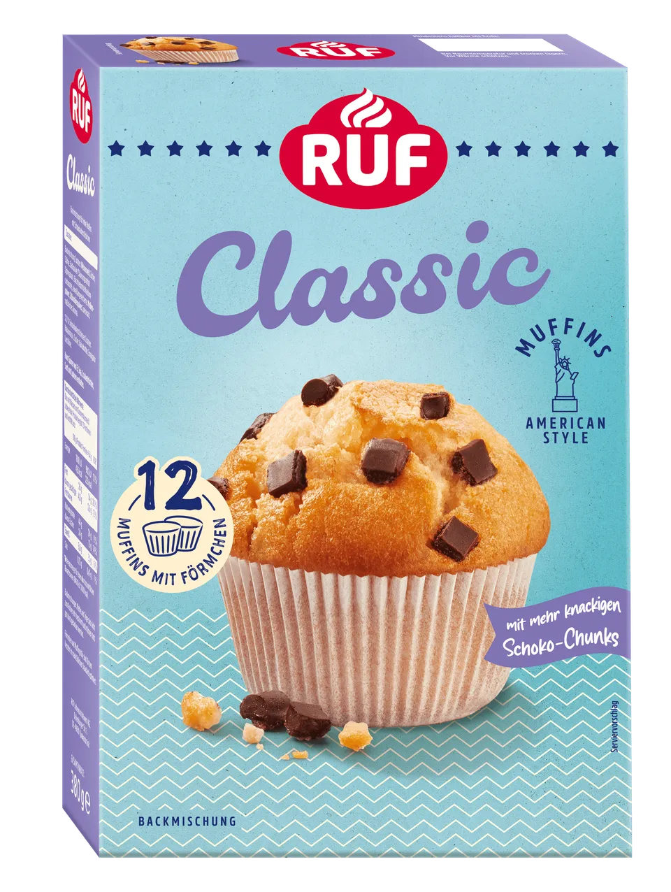 ruf-classic-muffins-backmischung-american-style-mit-schoko-chunks image 1