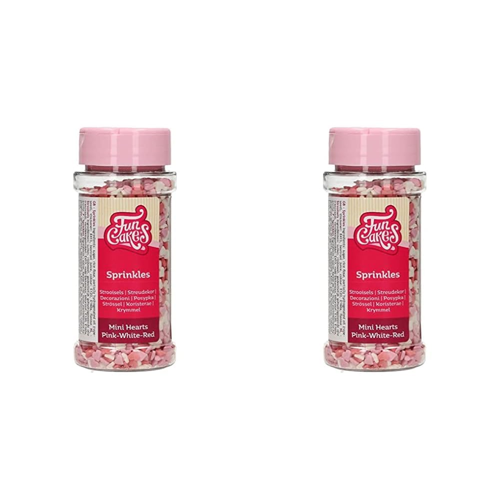 funcakes-sprinkles-zuckerstreusel-hearts-pink-white-450-g image 7