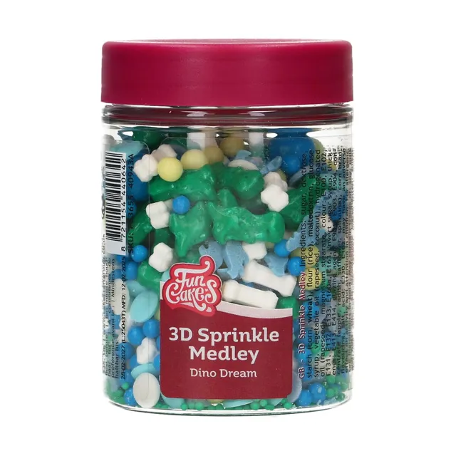 funcakes-3d-sprinkle-medley-dino-dream-zuckerstreusel-70-g-premium-dose image 1
