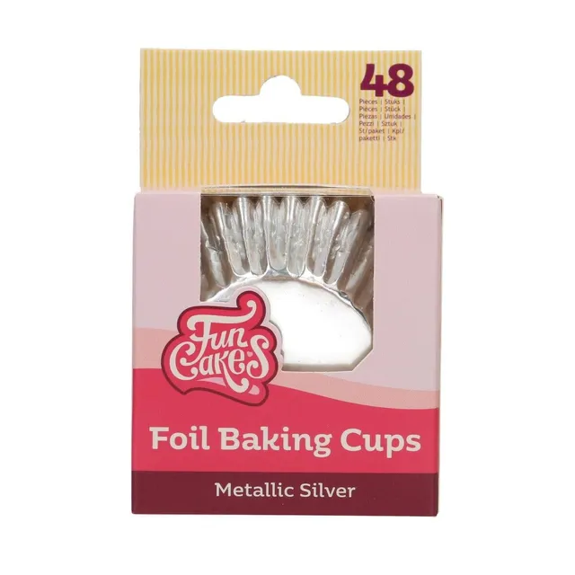 funcakes-baking-cups-foil-metallic-silver-48-st-ck image 1