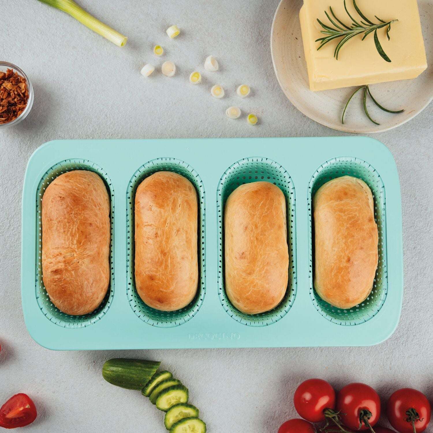 decocino-mini-baguette-backform-mint-edition-6x14cm image 3