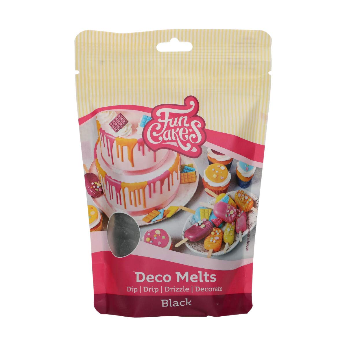 funcakes-deco-melts-schwarz-250-g image 1