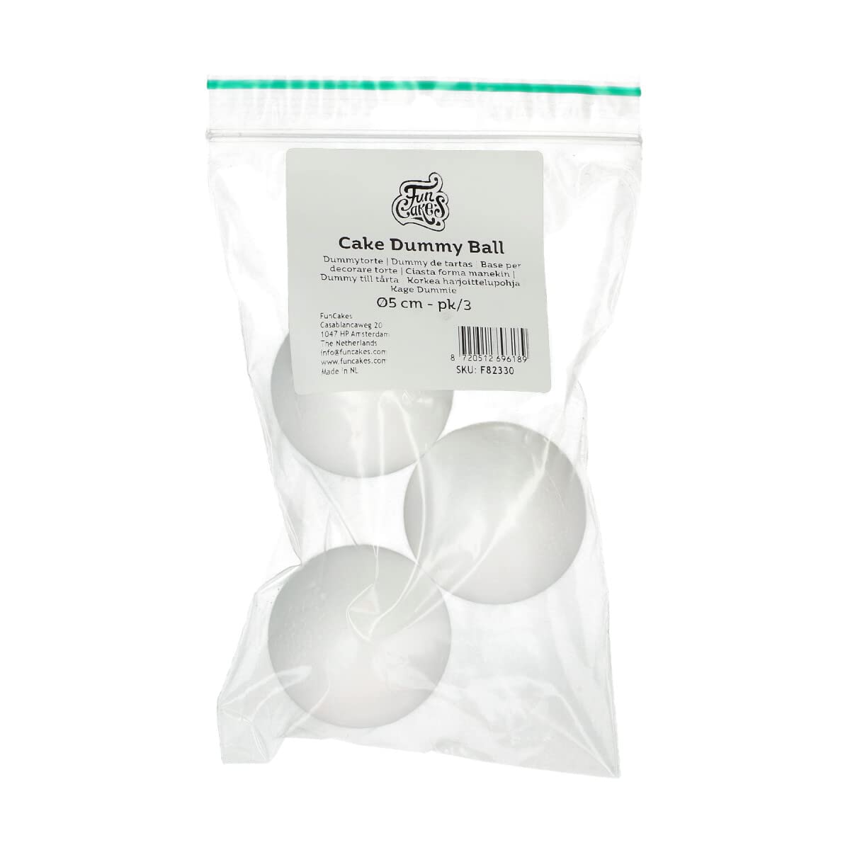 funcakes-cake-dummy-sphere-styropor-torte-kugel-5-cm-set-3 image 2