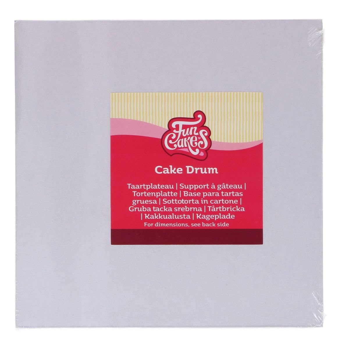 funcakes-cake-drum-square-tortenunterlage-silber-30-5-cm image 3