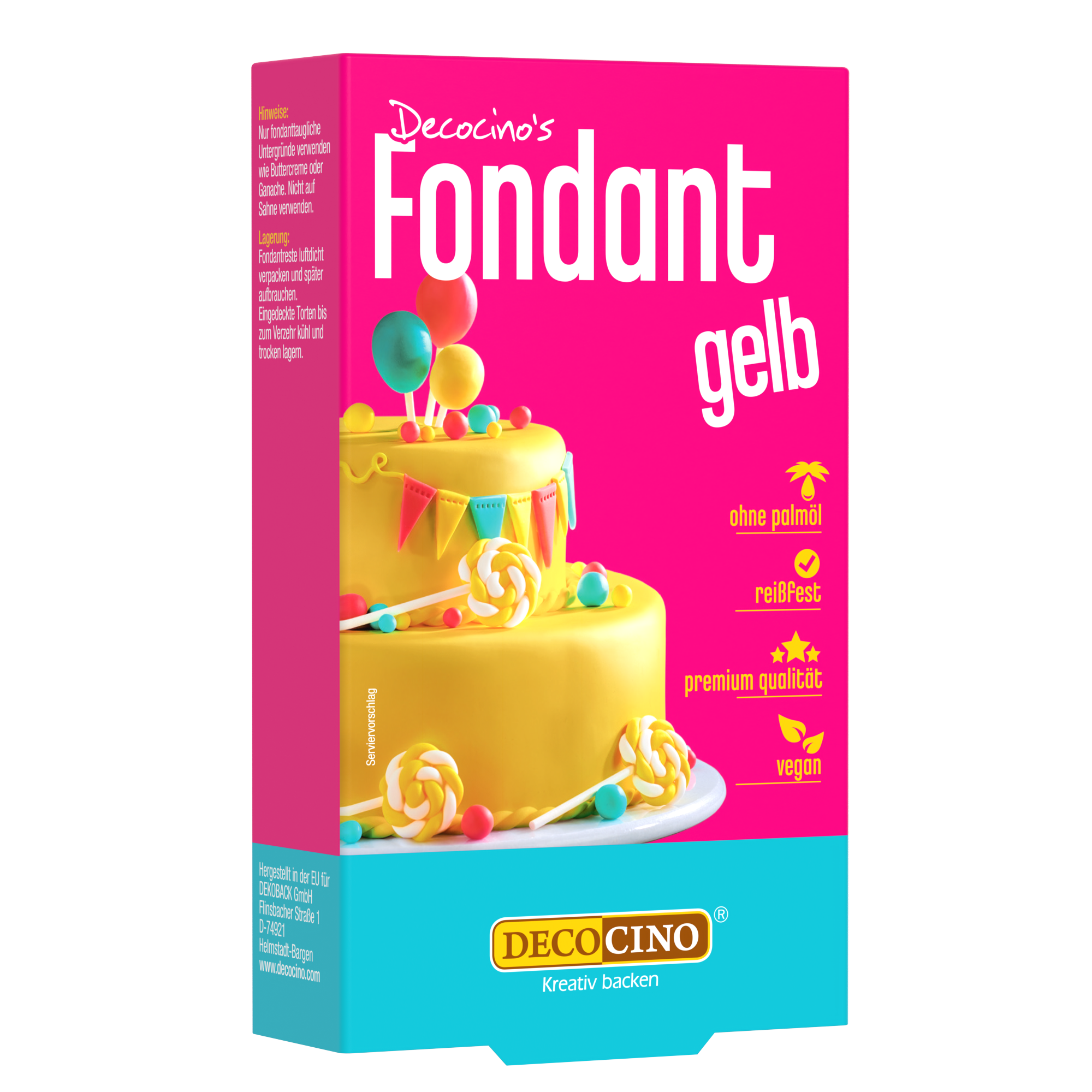 decocino-fondant-gelb-250g-rollfondant-zum-eindecken image 1