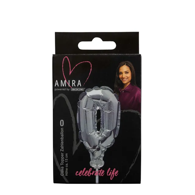 decocino-zahlenballon-0-silber-cake-topper-by-amira image 1
