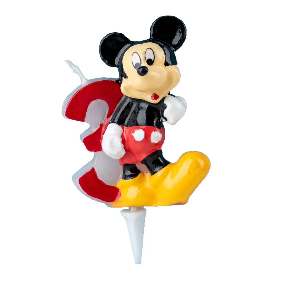 decocino-mickey-maus-zahlenkerze-3-3d-kerze-1-stk image 1