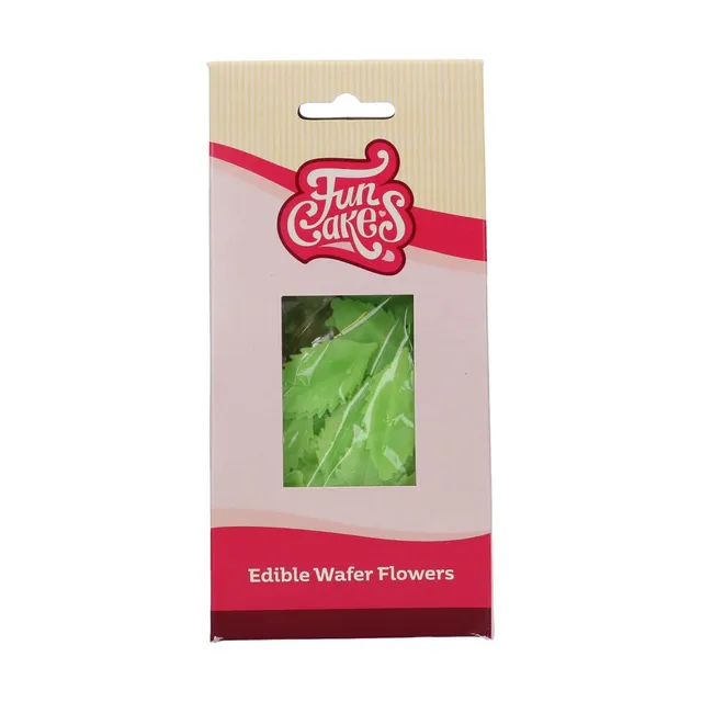 funcakes-edible-wafer-flowers-essbare-blumen-green-leaves-50-st-ck image 1
