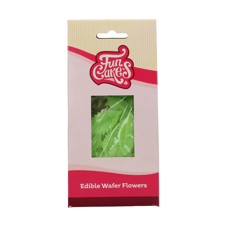 funcakes-edible-wafer-flowers-essbare-blumen-green-leaves-50-st-ck image 1