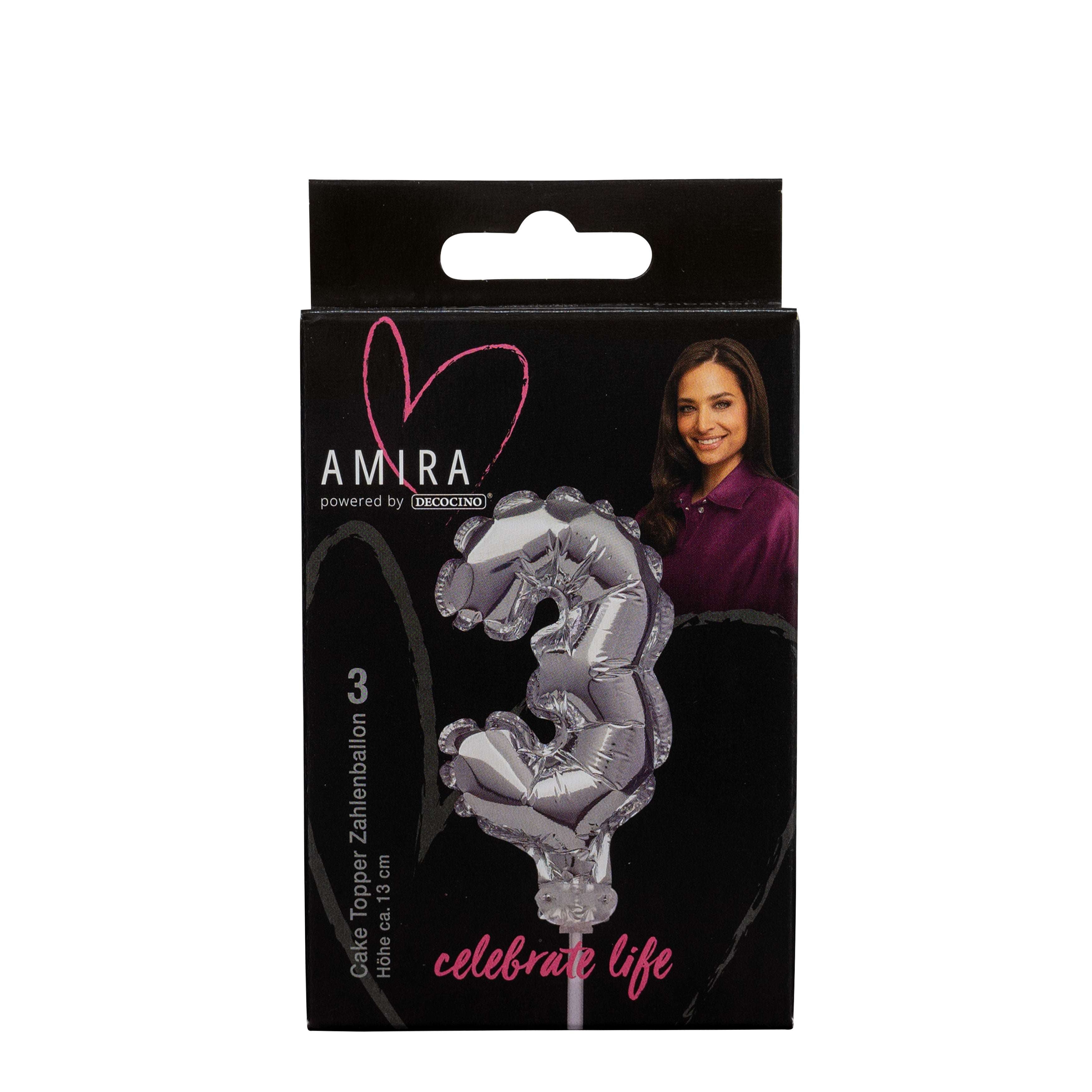 decocino-zahlenballon-3-silber-by-amira-cake-topper image 1