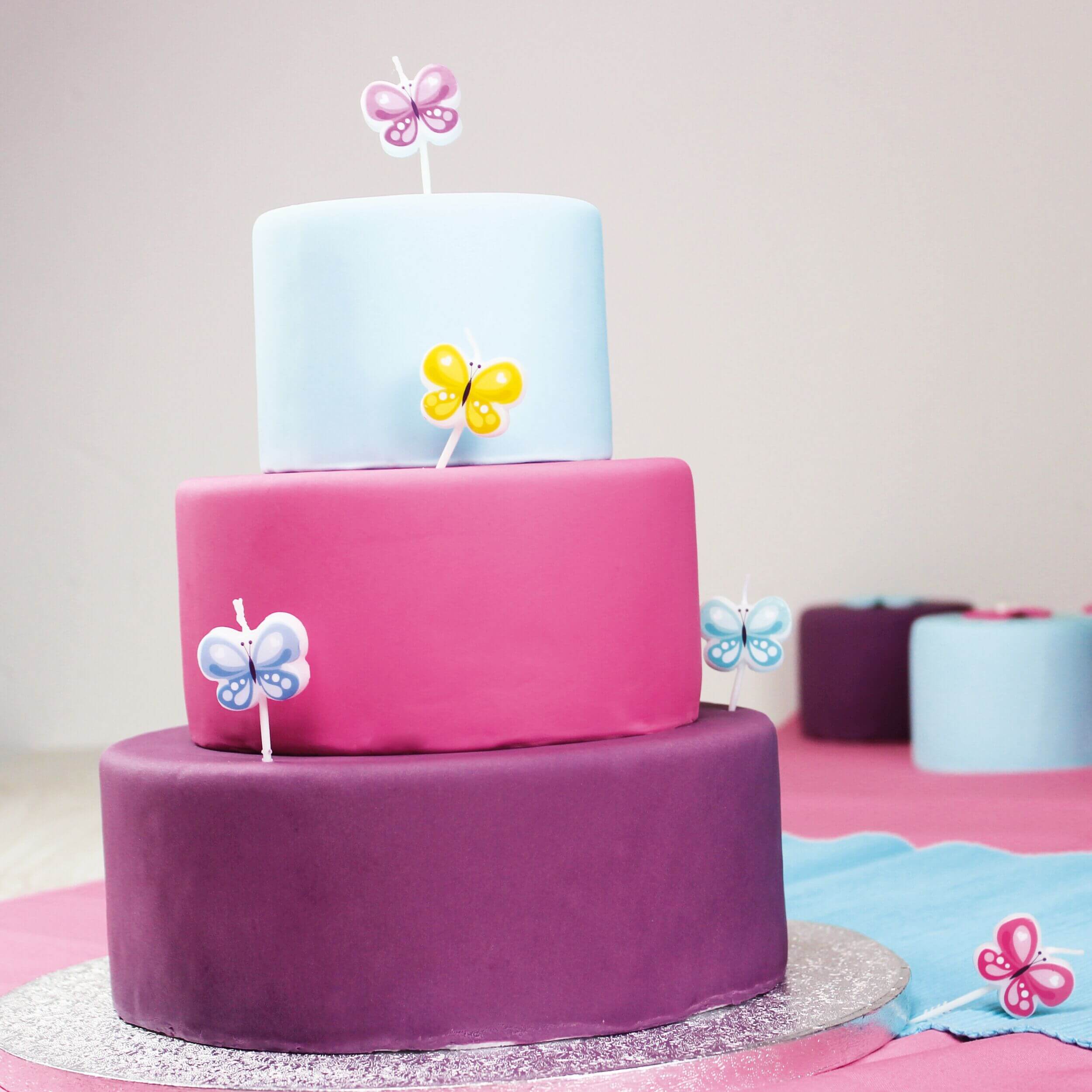decocino-kuchenkerze-schmetterlinge-kuchendeko-5-st-ck image 2