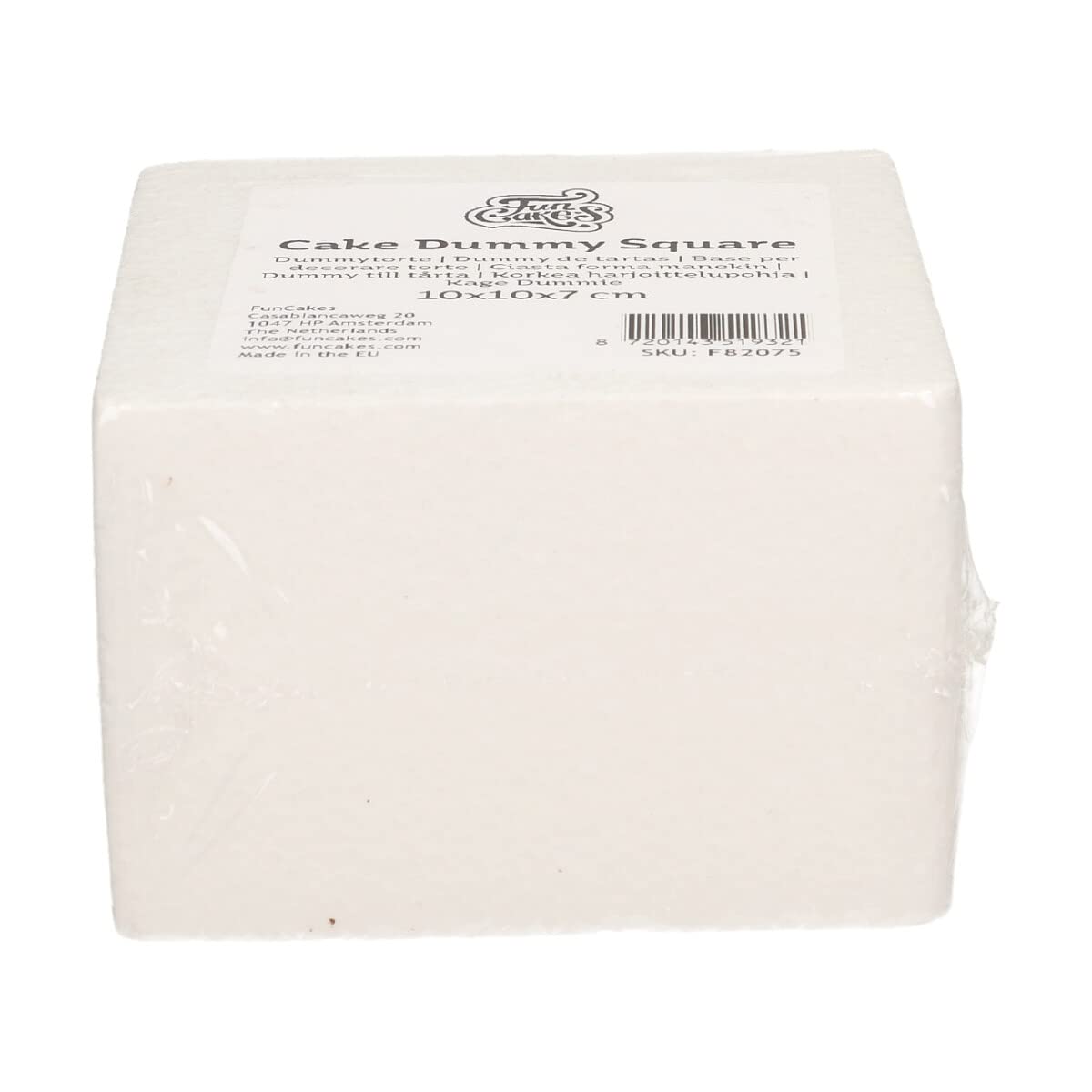 funcakes-cake-dummy-square-10x10x7-cm-styropor-torte-eckig image 1